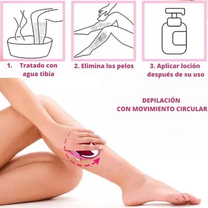 Depiladora Mágica de Cristal – Piel suave al instante